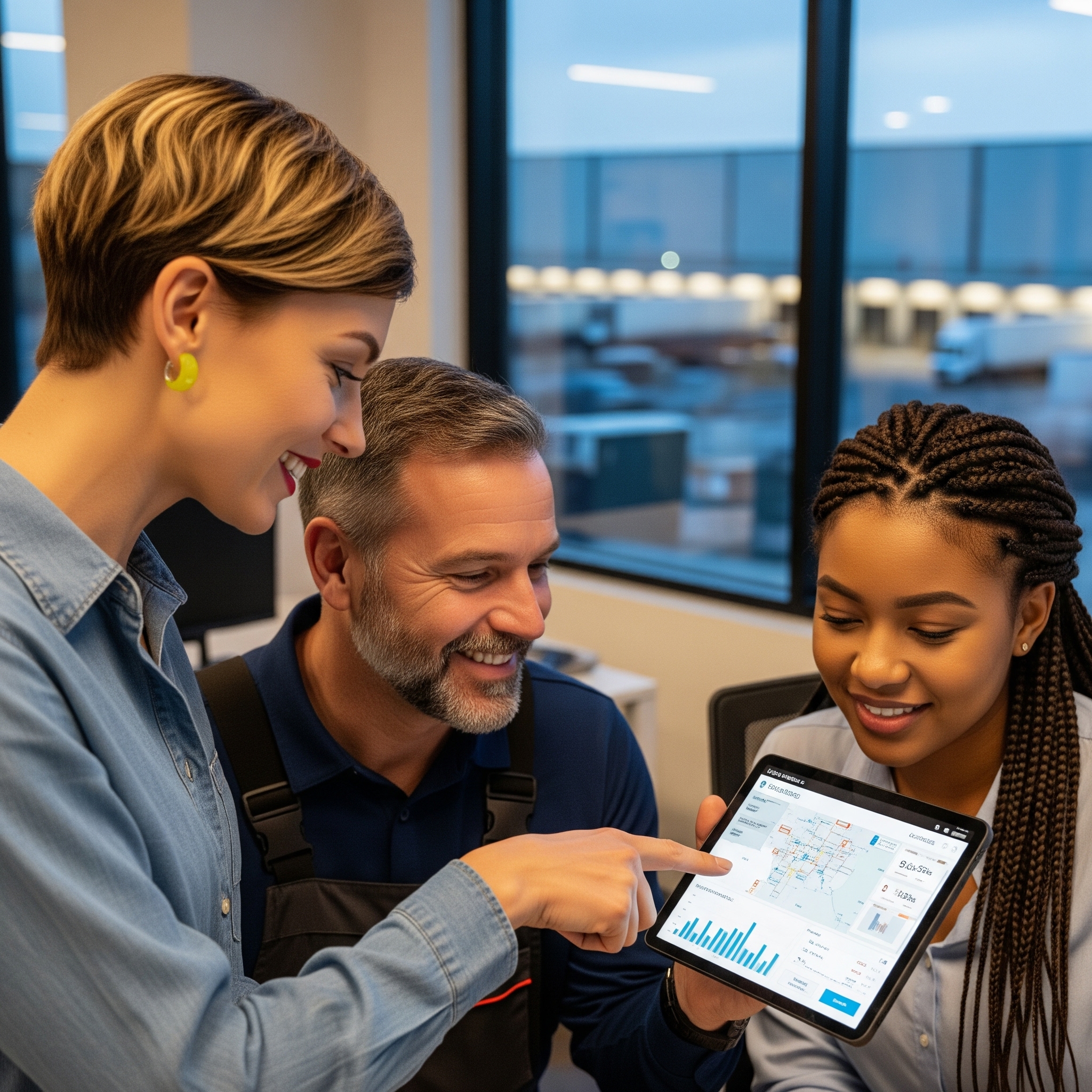 An intuitive user interface on a laptop.